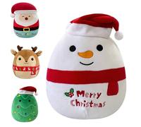 20cm Plushies Plush Snowman Squishy Christmas Plush Pillow Soft Toy 8" Stuffed Animal Snowman Plushies for Kids