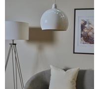 20cm Retro Dome Metal Ceiling Light Shade Pendant Kitchen Lampshade LED Bulb