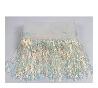 20cm Sequin Tassel Fringe Home Decoration for Crafts Clothing Accessories Trim Sequins Lace Tassel(11 Colorful,5yards)