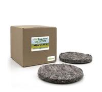 20cm Snug Hoof Wool Hoof Pads, 10-pack Natural Felt Padding for Horses | Wool Felt Hoof Pads for Horses, Absorb and Wick Moisture, Breathable, Washable and Reusable, Felt on a Jute Carrier