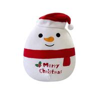 20cm Squishmallow Christmas Soft Plush Toy, Cute 8" Xmas Snowman Plush Pillow Toy, Stuffed Animal Plushie Gift for Kids