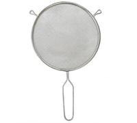 20cm Stainless Steel Fine Mesh Kitchen Sieve | Rust Resistant Mesh Strainer for Flour, Baking, Tea, Coffee & Rice | Reinforced Rim | Dishwasher Safe | Long Handle