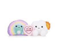 20cm Swizzels Love Hearts “You Are Amazing” Rainbow and Cloud Plush Soft Toy Pair