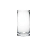 20cm Tall Clear Glass Cylinder Flower Vase