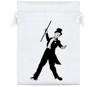 20cm 'Tap Dancer' Satin Drawstring Bag/Pouch (SB00118347)