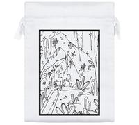 20cm 'The Crystal Cave' Satin Drawstring Bag/Pouch (SB00115319)