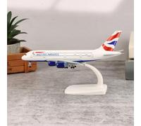 20cm Toy Airplane, Metal British Airways Model, Simulation Airplane Model with Landing Gears, Diecast Air Plane Model for Display Collection
