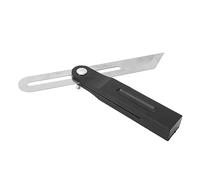 20cm Woodworking Bevel T Bevel Tool with 360 Degree Movable Scale Design, ABS Stainless Steel Material, Fine Workmanship, Easy Carrying for Construction Marking
