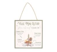 20cm Yule Altar MDF Hanging Sign