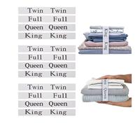 20er Pack Bed Sheet Organizer Sheet Fasteners,Bands Bed Sheet Keepers Closet Organization Elastic Linen Queen King Full Twin Labels for Bed Sheet Sets