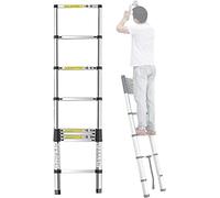 20ft 16.5ft 12.5ft 10.5ft 9.5FT Telescoping Ladder, Aluminum Extension Telescopic Ladders for Rooftop Loft RV Attic Outdoor Indoor Use, Load 150kg (Size : 4.2m/13.8ft) I