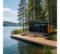 20ft 40ft Prefab Container House - Modular Tiny Home, Expandable Steel Frame Cabin, Portable Workspace & Storage For Outdoor, Farm, Construction
