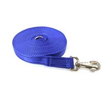 20ft 6m Horse Lunge Line Large Dog Training Lead Large 25mm Cushioned Webbing And Heavy Duty Fluted Trigger Clip In (Royal Blue)