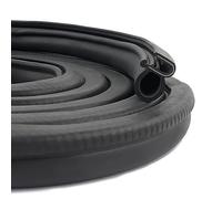 20Ft Car Door Seal Strip,U-Shaped Automotive Weather Stripping Rubber Seal Strip with Metal Clips,Universal Push-in Car Door Edge Guards Fits Car Truck Boat RV Home (20Ft)