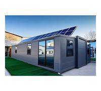 20FT Foldable Prefab Shelter, Easy Assembly Container Cabin, Environmentally Friendly for Office or Camping Trip