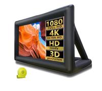 20ft Outdoor Inflatable Movie Screen, Blow Up Projector Screen with Air Blower, Tie-Downs, Repair Kit & Storage Bags, Support Front & Rear Projection Best for Movie Nights Backyards Pool Party