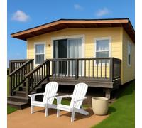 20FT Prefab Tiny Home to Live in for Adults, Customizable Tiny House for Sale, Modular Container Villa with Full Bathroom, Kitchen, and 1-2 Bedrooms - Ideal for Backyard Living or Guest House