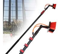 20ft Retractable Water Fed Pole Window Cleaning Brush KitIdeal for Solar Panels Glass & Home/Professional UseHigh Reach Cleaning Solution