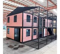 20FT Tiny House to Live in,SAA Portable Prefab House with 3 Bedroom 1 Full Equipped Bathroom and Kitchen,Foldable Mobile Home with Steel Frame,Prefabricated Expandable Container House for Adult Living