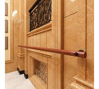 20ft Wooden Handrail Kit - Non-Slip Solid Wood with Sturdy Wall Mount Brackets for Indoor Safety, Ideal for Loft, Stair Banister, Support for Children & Elderly