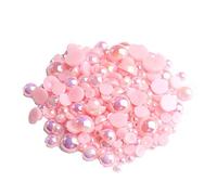 20g 2/3/4/5/6/8/10mm Flat Back Half Round Pearls Gems bakeware mold (pink)