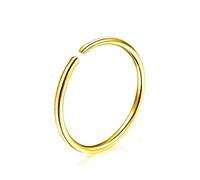 20G 316L Surgical Steel Nose Ring Hoops Double Nose Ring for Single Piercing Cartilage Hoop Septum Piercing 6-10mm Professional and Fashion