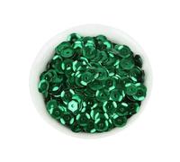 20g 6mm Glitter Sequins Round Flat Loose Sequins Paillettes Wedding Garment DIY Crafts Sewing Accessories Lentejuelas para Coser-Dark Green-6mm