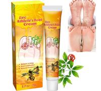 20g Bee Ve/nom Athletes Foot Cream,Antifungal Anti Fungal Skin Cream,Fast-Acting Athletes Foot Cream for Itchy,Hard Skin Remover Foots,Cracked Heel Repair Cream,Extra Strong Foot Fungal Treatment