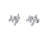 20G Cute Small Bow Stud Earrings Hypoallergenic Sensitive Ears Dainty Tiny Cartilage Bow Knot Sleeper Screw Back Tragus Studs Small Multiple Piercing Trendy Jewelry Christmas Birthday Gifts For Women