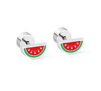 20G Cute Watermelon Cartilage Small Stud Earrings for Women Dainty Funny Fruit Hypoallergenic Stainless Steel Tiny Mini Tragus Conch Helix Earring Sleeper Post Flat Back Studs Summer Ear Piercing