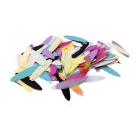 20g Flat Oval Sequin Paillettes 10X40mm,Plastic Loose Sequins,Mix Color Shiny Sequins Iridescent Spangles for Crafts,Scrapbooking,Sewing Decorations(About 180 Pieces)