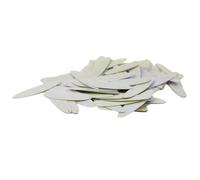 20g Flat Oval Sequin Paillettes 10X40mm,Plastic Loose Sequins,White Shiny Sequins Iridescent Spangles for Crafts,Scrapbooking,Sewing Decorations(About 180 Pieces)