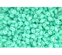 20g Matubo SuperDuo Czech Seed Beads 2.5x5mm Opal Aqua Unique Beading Supplies Jewellery Making Czech Republic