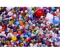 20g Round Rocailles Glass Seed Beads Preciosa Ornela Mix, Mixed Colors (Mix), Bohemia Crystal Glass, Czechia 311 19 001