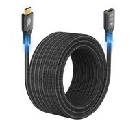 20Gbps USB C 3.2 Extension Cable, USBC 3.2 Gen2 Type-c Male to Female Extender Cable Ultra HD 4K@60Hz 240W Charging 20Gbps Data Transfer Compatible with External SSD eGPU (Extension 20G 240W-5M)