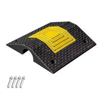 20in 1 Channel Cable Protector Ramp, Rubber Hose Protector Ramp, Speed Bumps for Road Heavy Duty, Height 3.9in, 220000lbs Load Capacity, for Factories, Communities, and Streets