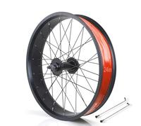 20in/24in/26in X 4.0" Fat Tire Bike Wheels Disc Brake Snow Bike Front Rear Wheel 135mm/195mm 36H Hubs Beach Bike Wheelset For 7/8/9/10s Rotary Freewheel 14G Spokes(24in Front wheel)
