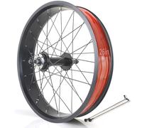 20in/24in/26in X 4.0" Fat Tire Bike Wheels Disc Brake Snow Bike Front Rear Wheel 135mm/195mm 36H Hubs Beach Bike Wheelset For 7/8/9/10s Rotary Freewheel 14G Spokes(26in Rear wheel)