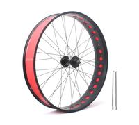 20in/24in/26in X 4.0" Fat Tire Bike Wheels Disc Brake Snow Bike Front Rear Wheel Solid Shaft 135mm/195mm 36H Hubs Beach Bike Wheelset For 7/8/9/10s Rotary Freewheel 14G Spokes E-Bike(26in HO Front)