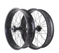 20in/24in/26in X 4.0" Fat Tire Bike Wheelset Disc Brake Beach Bike Front Rear Wheel 135mm/195mm 14G X 36H Hubs Snow Bike Wheels for 7/8/9/10Speed
