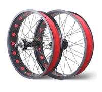 20in/24in/26in X 4.0" Fat Tire Bike Wheelset Disc Brake Beach Bike Front Rear Wheel 135mm/195mm 14G X 36H Hubs Snow Bike Wheels for 7/8/9/10Speed