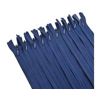 20Inch 40Pcs Invisible Zippers Nylon Coil Zipper for DIY Craft Tailor Sewing Crafts Accessories (Navy)