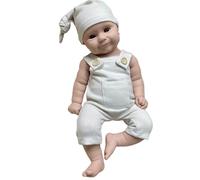 20inch/50cm Unpainted Silicone Baby Doll - Full Body Silicone Girl with Opened Eyes, Poseable Limbs, Realistic Baby Doll for Elderly & Kids (#1)