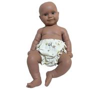 20inch/50cm Unpainted Silicone Baby Doll - Full Body Silicone Girl with Opened Eyes, Poseable Limbs, Realistic Baby Doll for Elderly & Kids (#4)