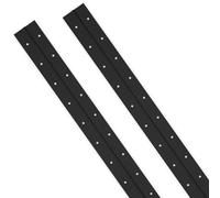 20Inch Black Continuous & Piano Hinges, 2PCS Heavy Duty Stainless Steel Piano Hinge with Hole, 0.05" Thickness/1.2" Open Width Folding Cabinet Door Butt Hinge