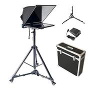 20Inch Large Portable Teleprompter Suitable for DSLR/Camcorders, Optical Splitter Glass, Support Xp /Win7/Win10 System for Studio Make Videos and Live Aluminum Body, with A Bag (Single Screen)