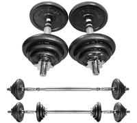 20kg/30kg Adjustable Dumbbells Weights set for Men Women, Cast Iron Dumbell Barbells set, Strength Training Equipment Home Gym Fitness