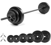 20KG BARBELL SET Strength Gym Weightlifting Weights Adjustable Gym Home Fitness