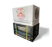20kg Eucalyptus & Big ED's Charcoal Combo by The BBQ Experts - Restaurant-Grade Oak Wood Charcoal for BBQ, Smoking & Grilling - Long Lasting 4 Hour Burn Time