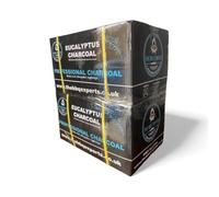 20kg Eucalyptus Charcoal by The BBQ Experts - Restaurant-Grade Oak Wood Charcoal for BBQ, Smoking & Grilling - Long Lasting 4 Hour Burn Time